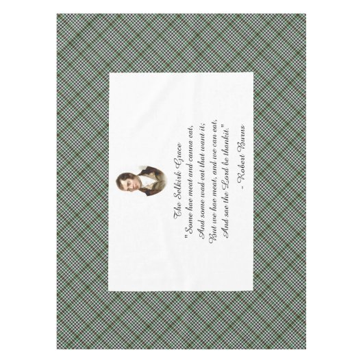 Nappe Robert Burns Selkirk Grace (Devant)