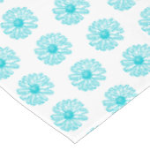 Nappe Robin Egg Blue Daisy Print, Hippie Flowers Motif (Angle)