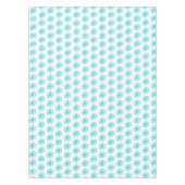 Nappe Robin Egg Blue Daisy Print, Hippie Flowers Motif (Devant)