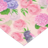 Nappe Robin et fleurs, motif aquarelle (Angle)