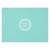 Nappe Robin Oeuf Wht Grille Grecque Cadre Rnd Initial Mo (Devant (Horizontal))