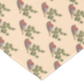 Nappe Robin perché sur des oiseaux sauvages de feuilles (Angle)