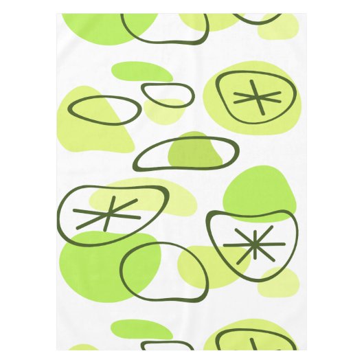 Nappe Roches d'art Abstrait rétro Chartreuse (Devant)