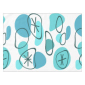Nappe Roches d'art Abstrait rétro Turquoise (Devant (Horizontal))