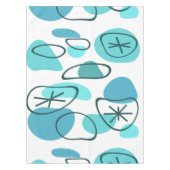 Nappe Roches d'art Abstrait rétro Turquoise (Devant)