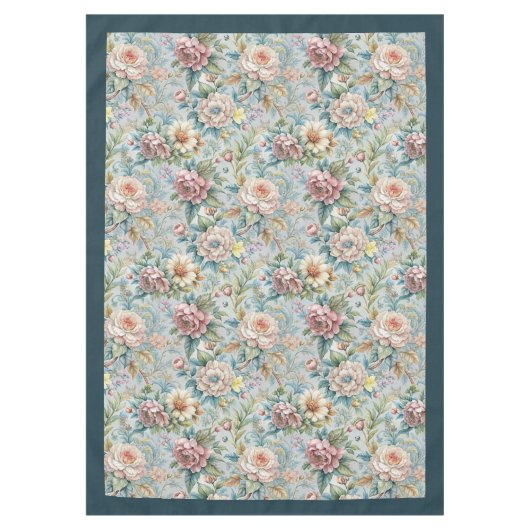 Nappe Rococo Rétro Avec Fleurs Graceful (Devant)