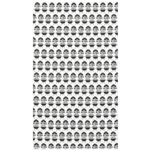 Nappe Roi Du Grill, Couronne Blanche Noire (Devant)