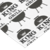 Nappe Roi Du Grill, Couronne Blanche Noire (Angle)