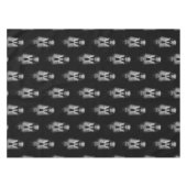 Nappe Roi pharaon noir et blanc (Devant (Horizontal))