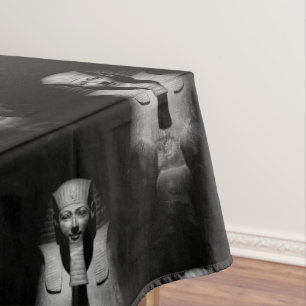 Nappe Roi pharaon noir et blanc