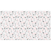 Nappe Romantic Love Gift Tablecloth Pink Black Hearts (Devant (Horizontal))