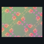 Nappe Romantic Rose<br><div class="desc">Si elle aime le rose, les roses romantiques et les verts mousse, surtout sur son déco maison, alors peut-être enfiler mes graphismes roses originaux pour votre cadeau nappe est juste ce que vous cherchez!</div>