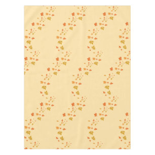 Nappe romantique automne Feuilles d'ivoire