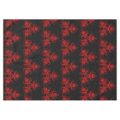 Nappe Romantique, Élégant Vintage Damask Rouge Goth (Devant (Horizontal))