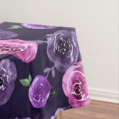Nappe Romantique Purple & Rose Aquarelle Rose Floral (In Situ)