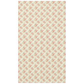 Nappe Romantique rose Rose anglais sur jaune pâle (Devant)