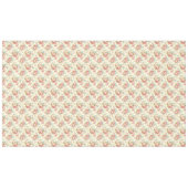Nappe Romantique rose Rose anglais sur jaune pâle (Devant (Horizontal))