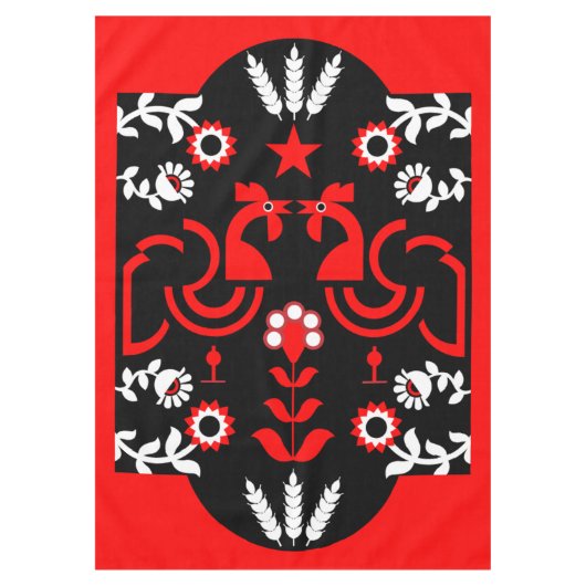 Nappe Rooster Cockerel Nordic Scandinavian Folk Art Ta (Devant)