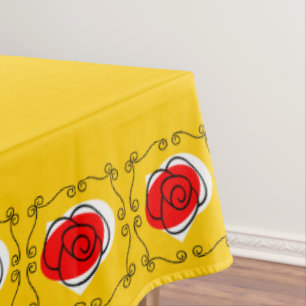 Nappe rose 60 x 104 de coins d'Espagnol