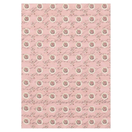 Nappe Rose ancienne vintage (Devant)
