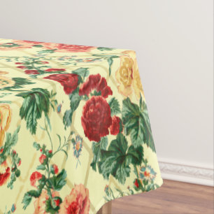 Nappe Rose anglais vintage Trellis Motif