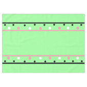 Nappe Rose Blanc Points Verts (Devant (Horizontal))