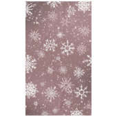 Nappe Rose blanc Snowflakes rose (Devant)