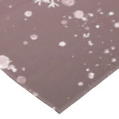 Nappe Rose blanc Snowflakes rose (Angle)