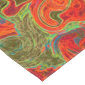 Nappe Rose Chaud Groovy Abstrait Rétro Tourbillon Liquid (Angle)