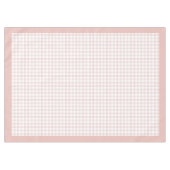 Nappe Rose chic Gold Check tissu pour tables élégantes (Devant (Horizontal))