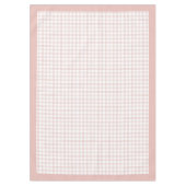 Nappe Rose chic Gold Check tissu pour tables élégantes (Devant)