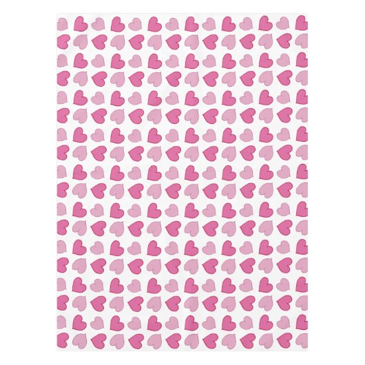 Nappe rose chic minable de coeurs (Devant)
