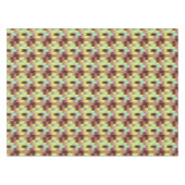 Nappe rose, citron vert, jaune et grain de café géométri (Devant (Horizontal))