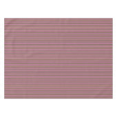 Nappe Rose Clair et Vert Rayure Rétro Moderne (Devant (Horizontal))