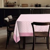 Nappe rose confortable pour dîner tous les jours