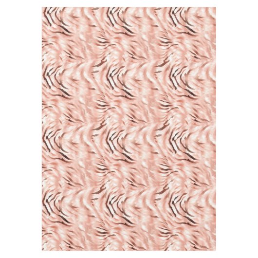 Nappe Rose de champagne rose pâle Zebra (Devant)
