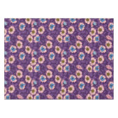 Nappe Rose de chien et papillons en rose et violet (Devant (Horizontal))