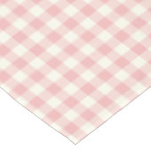 Nappe rose de coton de guingan de poudre (Angle)