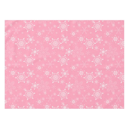 Nappe Rose de flocons de neige (Devant (Horizontal))