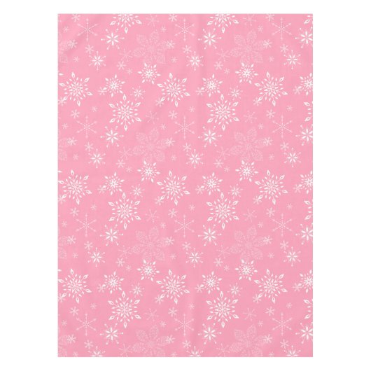Nappe Rose de flocons de neige (Devant)