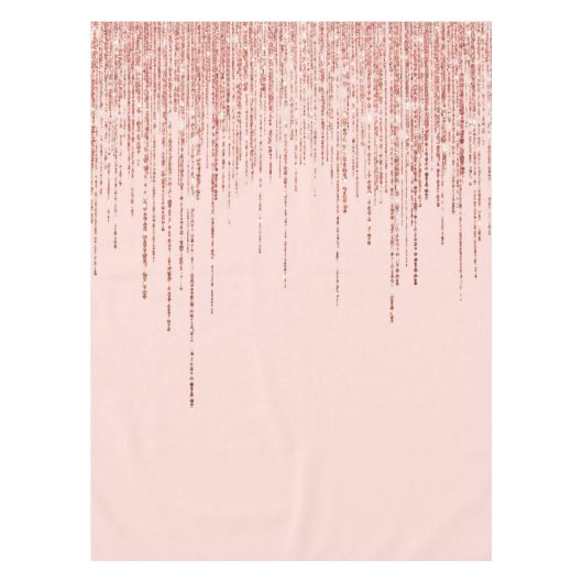 Nappe Rose de luxe Gold Sparkly Glitter Fringe (Devant)