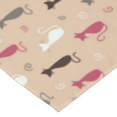 Nappe rose de motif de chats (Angle)