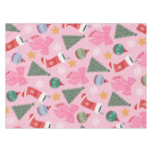 Nappe Rose de Noël mignon (Devant (Horizontal))