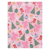 Nappe Rose de Noël mignon (Devant)