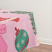 Nappe Rose de Noël mignon (In Situ)