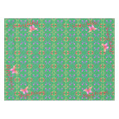 Nappe Rose de texte personnalisé Pancarte PapillonNappe (Devant (Horizontal))
