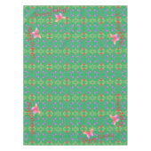 Nappe Rose de texte personnalisé Pancarte PapillonNappe (Devant)