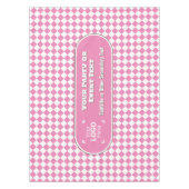 Nappe Rose / Diamant Blanc do-it-yourself Central Texte (Devant)