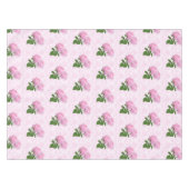 Nappe Rose élégante rose damas floral  (Devant (Horizontal))
