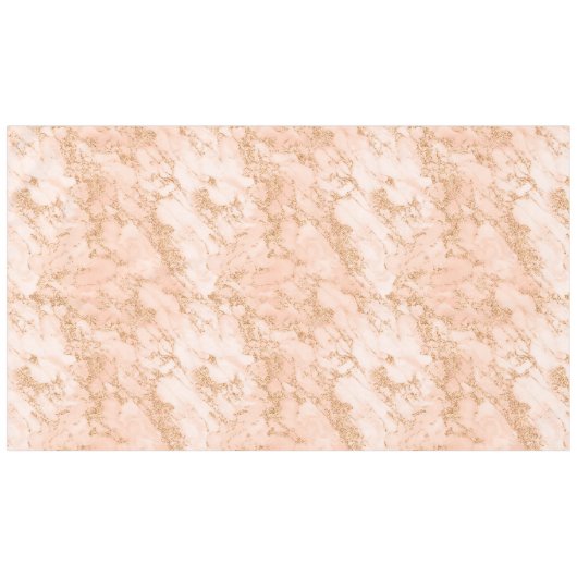 Nappe Rose en marbre parties scintillant d'or abstrait (Devant (Horizontal))